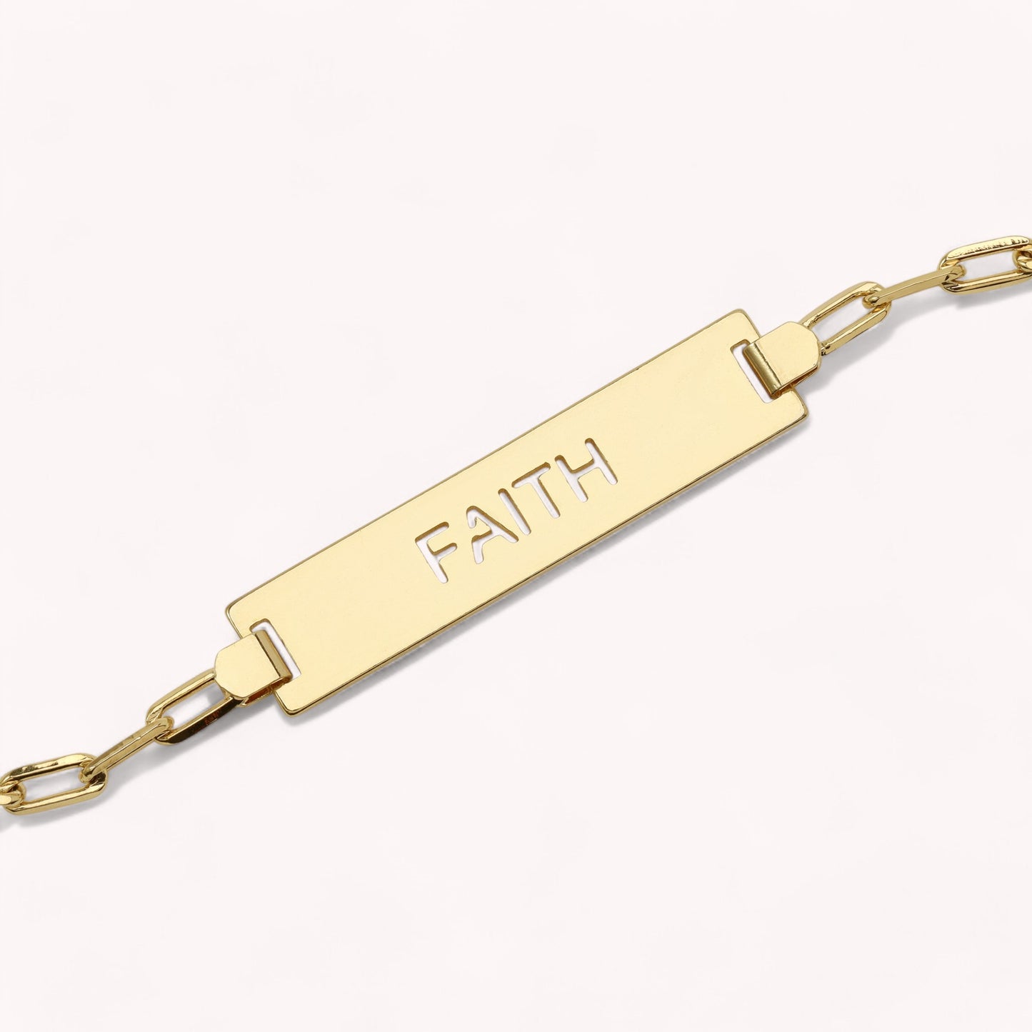 Found Faith Plate Pendant Necklace