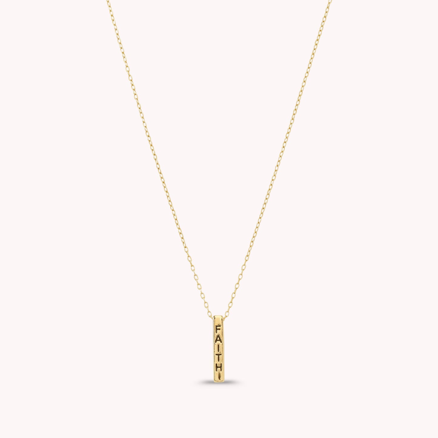 Found Faith Bar Pendant Necklace