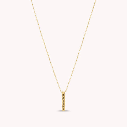 Found Faith Bar Pendant Necklace