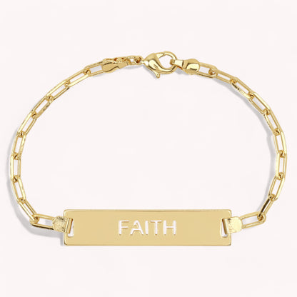 Found Faith Plate Bracelet