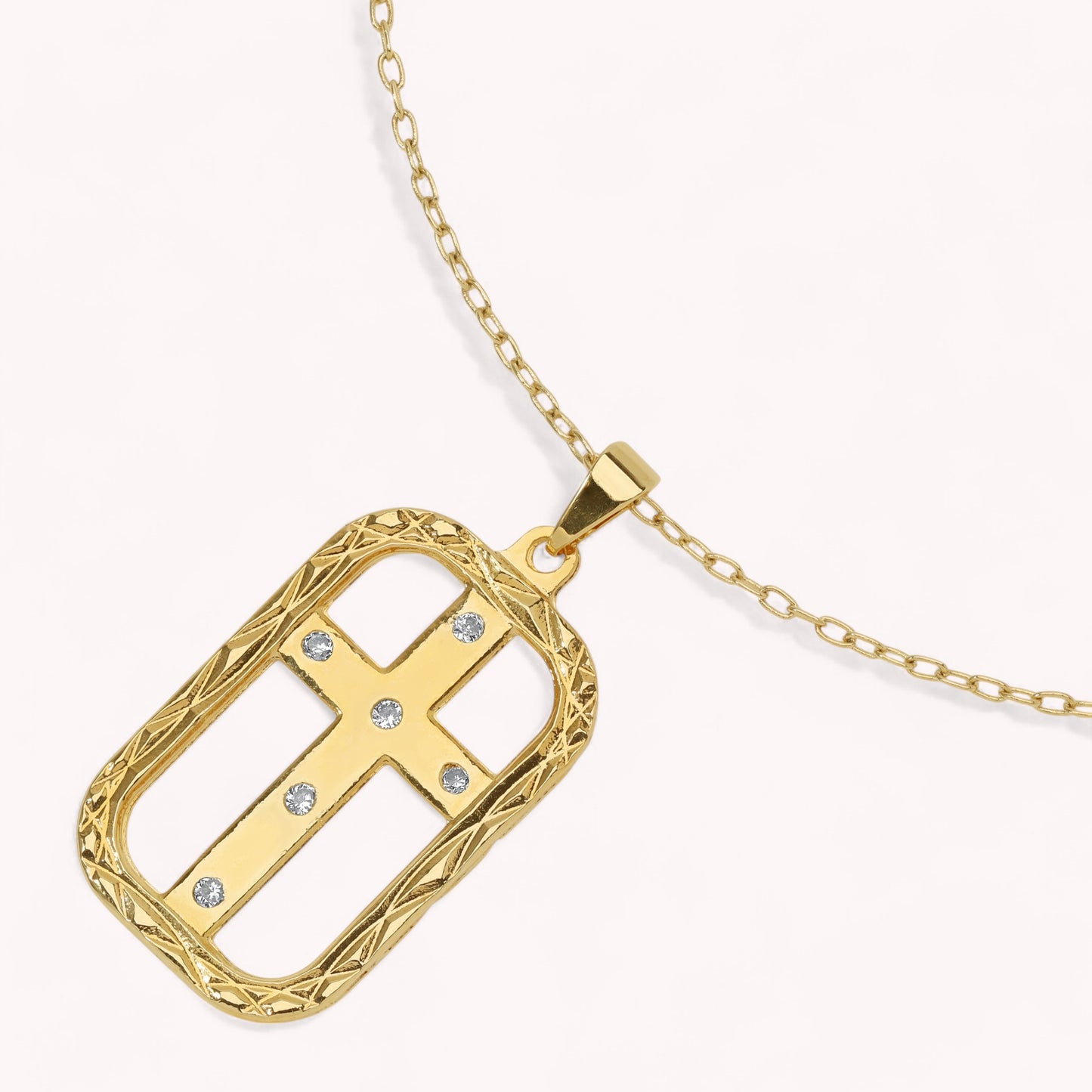 Ariel Cross Pendant Necklace