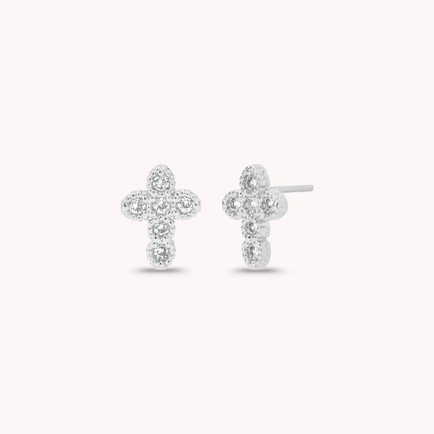 Selah Cross Stud Earrings