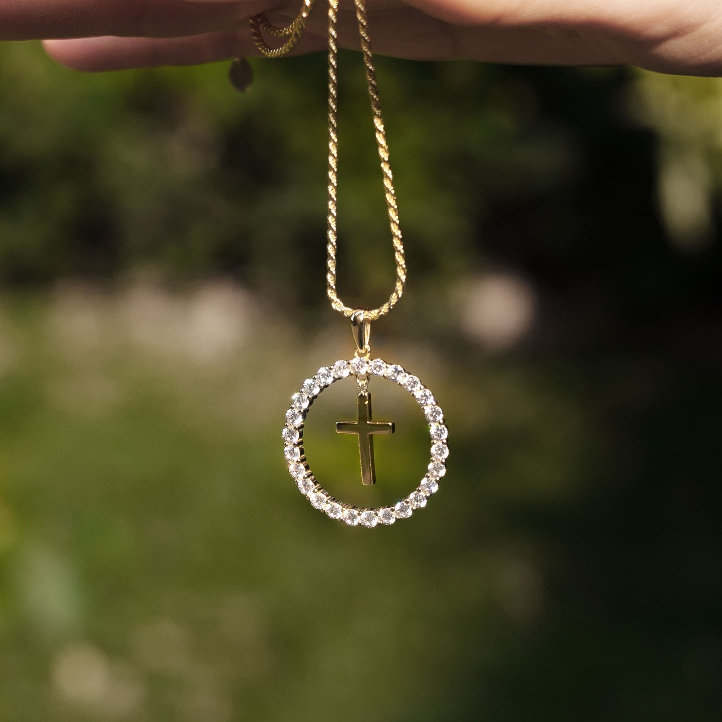 Deborah Circle of Life Cross Necklace