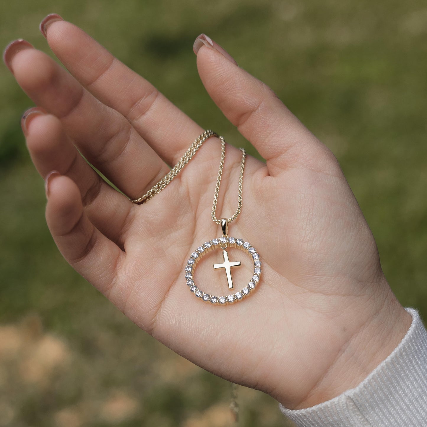 Deborah Circle of Life Cross Necklace