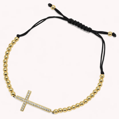 Leah Adjustabel Cross Bracelet