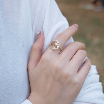 Sapphira Tree of Life Ring