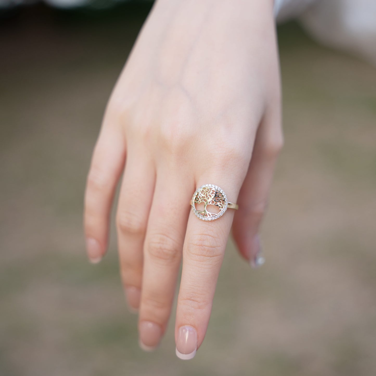 Sapphira Tree of Life Ring