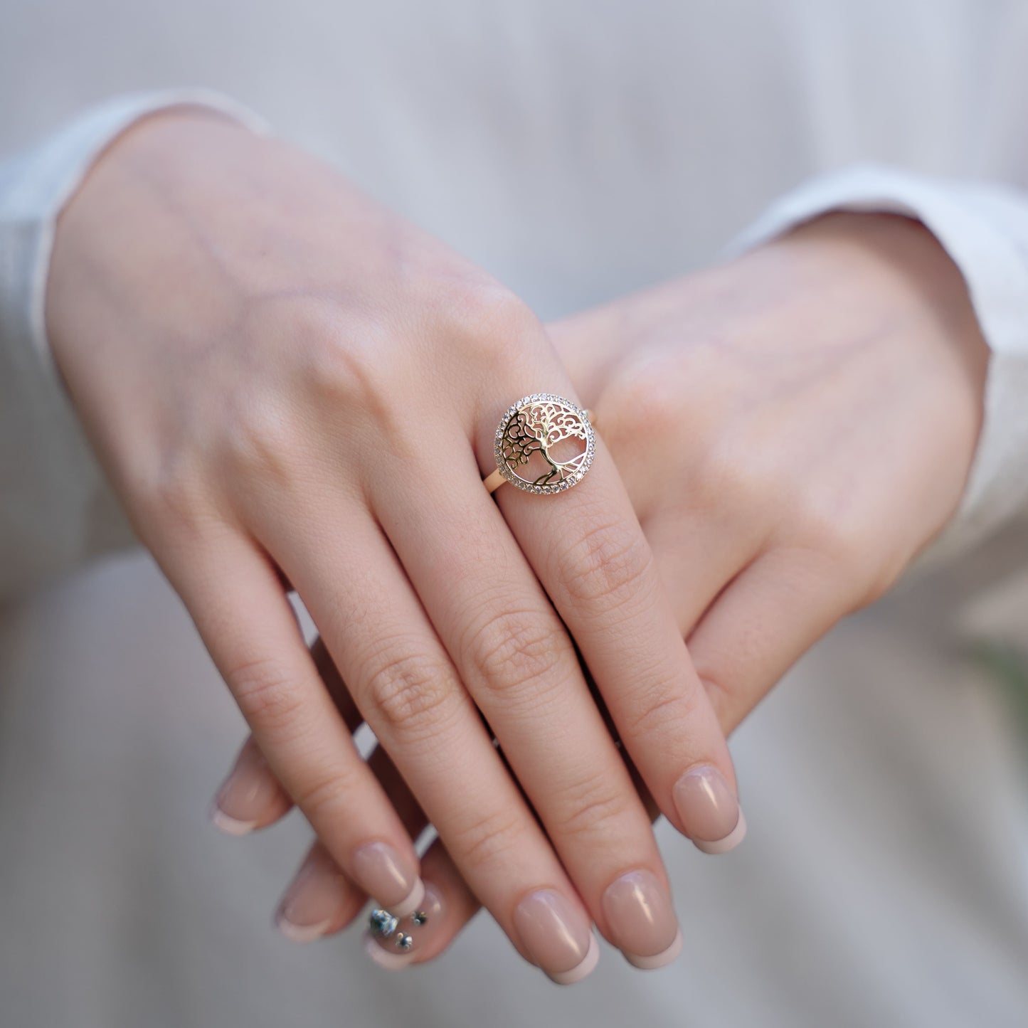 Sapphira Tree of Life Ring