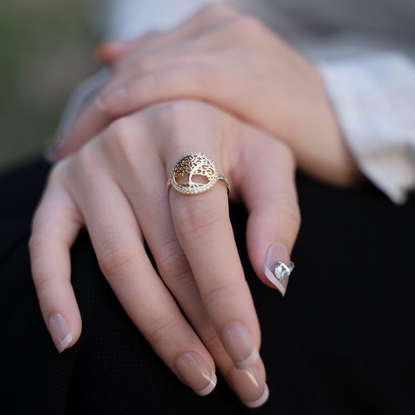 Sapphira Tree of Life Ring