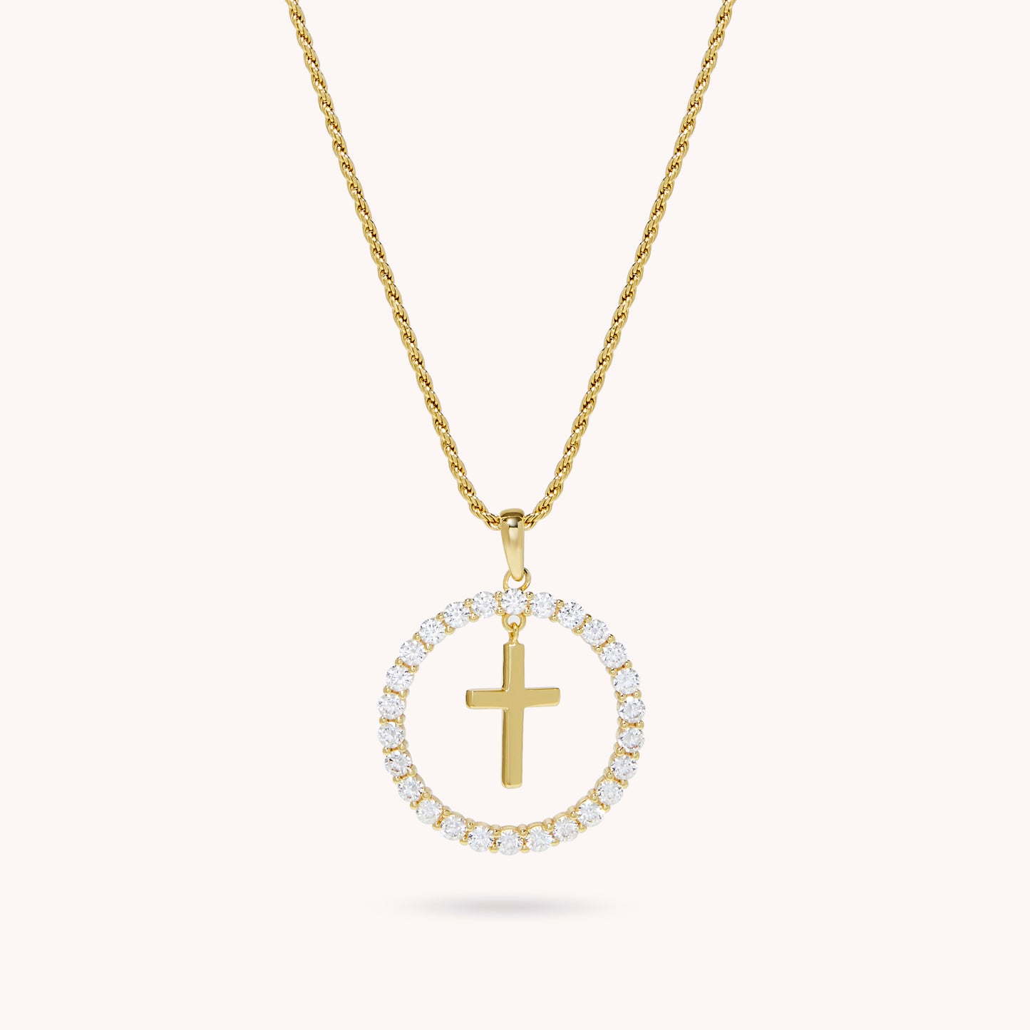 Deborah Circle of Life Cross Necklace