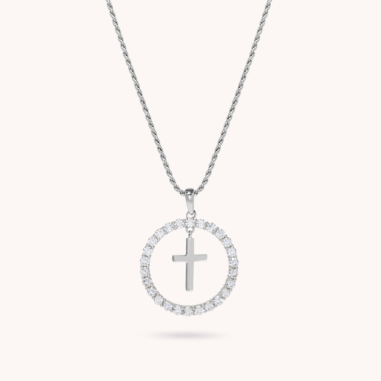 Deborah Circle of Life Cross Necklace