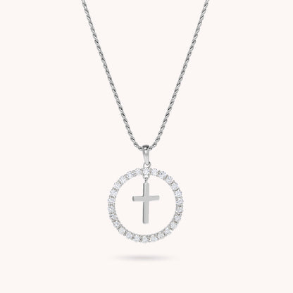 Deborah Circle of Life Cross Necklace