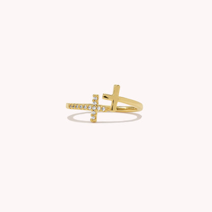 The My Lord & I Cross Ring (Adjustable)