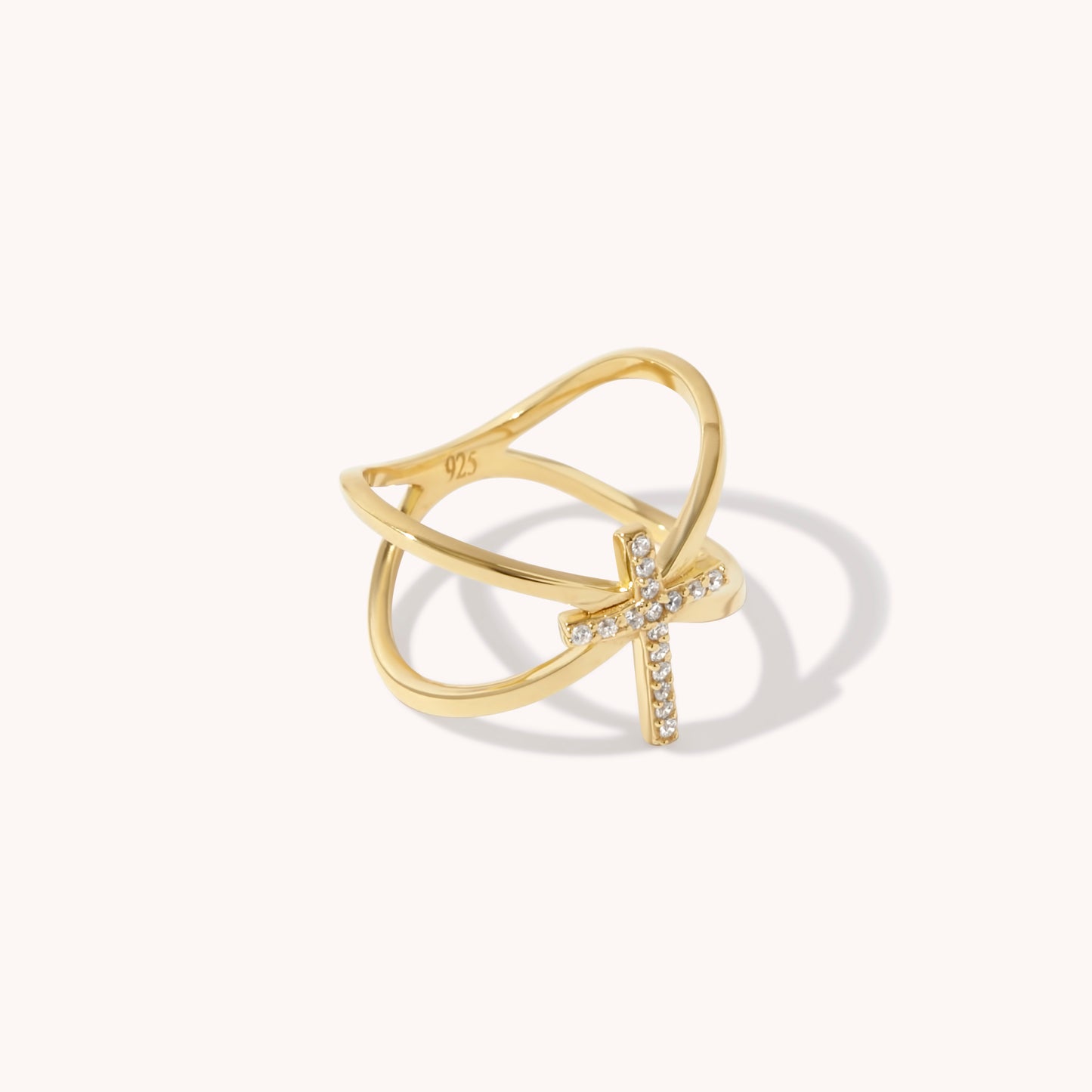 Keturah Crossover Cross Ring